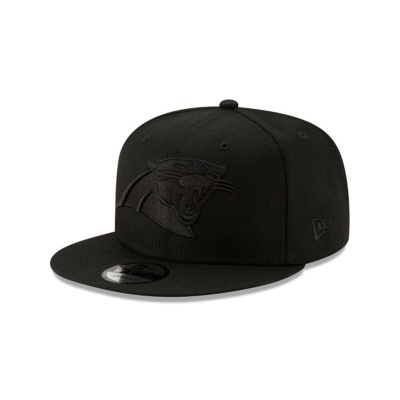 Carolina Panthers Gorra | New Era NFL Basic Black On Black 9fifty Snapback Cap Mexico - Negros